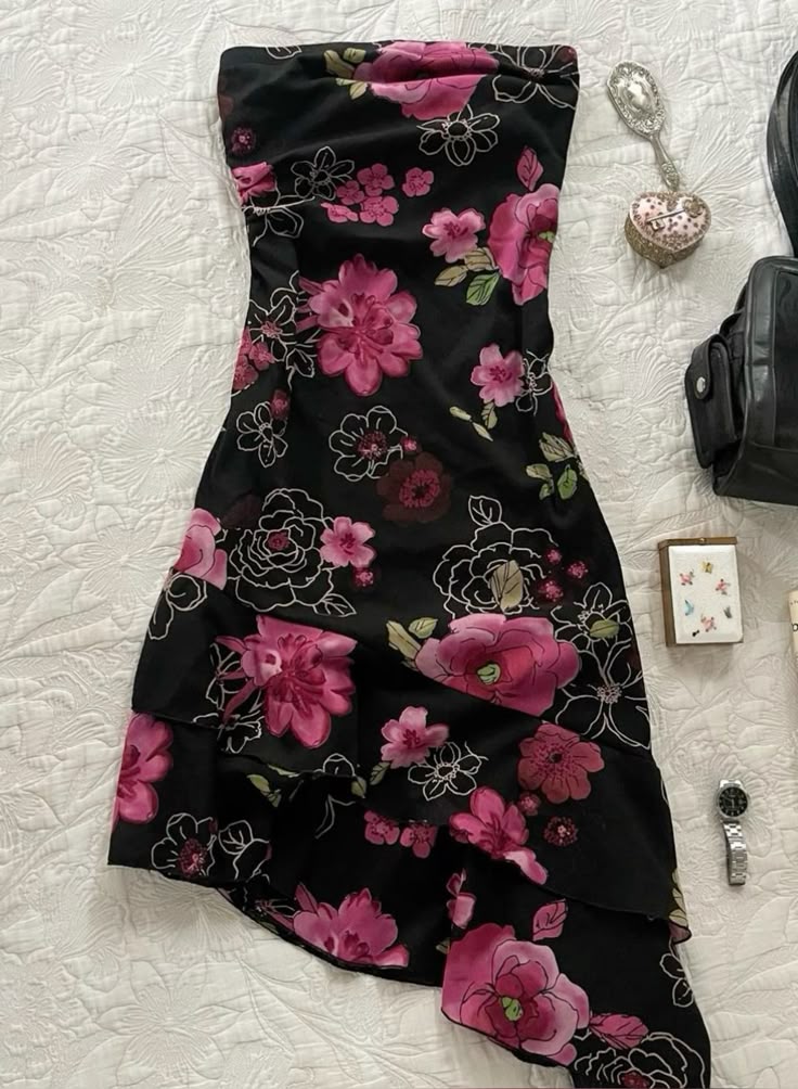 NiceVestidos - Superbe robe de soirée courte à fleurs unique nv5468