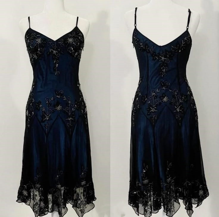 NiceVestidos - Marineblaues, exquisites, perlenbesetztes, kurzes/mittellanges, einzigartiges Homecoming-Kleid NV5465