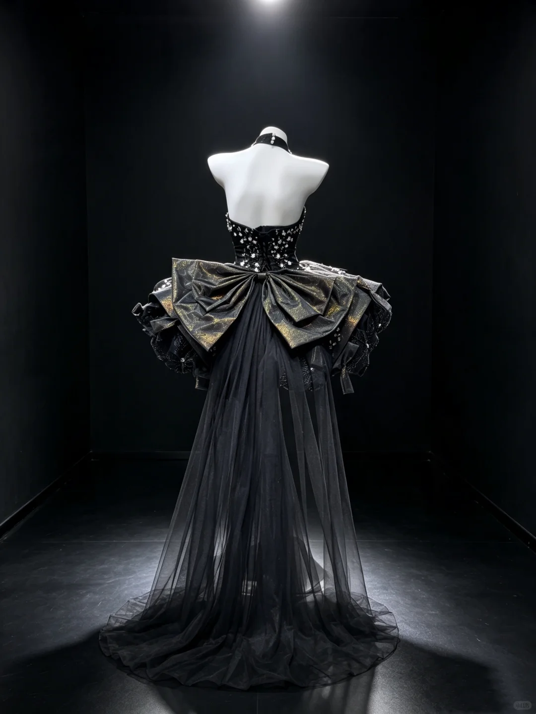 Black Gothic Homecoming Dress Strapless Sweetheart Hand Beaded 3D Flower Corset Short Puffy Skirt With Detachable Tulle Train Formal Prom Gown NV6933