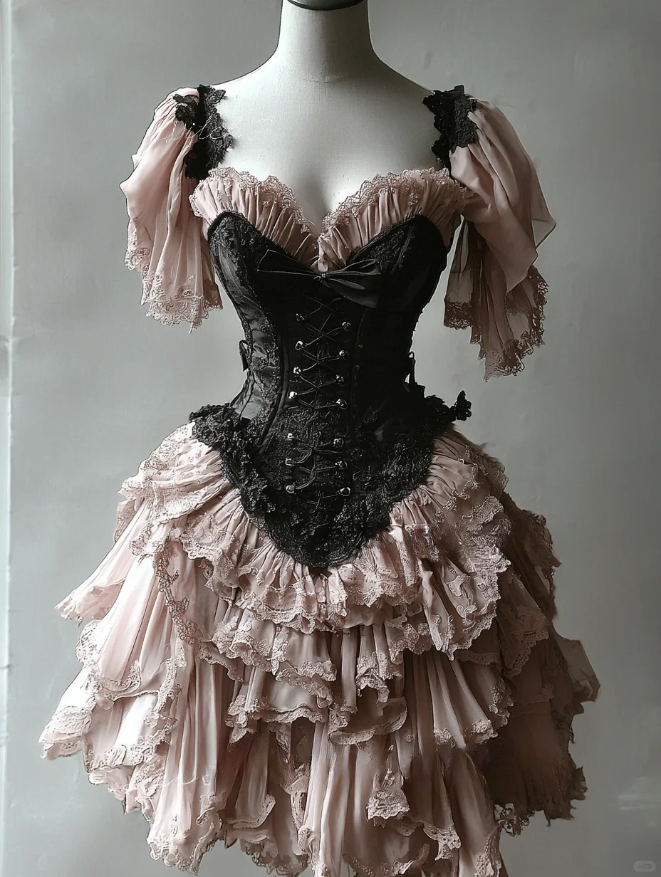 Lila Spitzenkorsett, kurzes Heimkehrkleid, Ballkleid, Abendkleid, Geburtstagspartykleid, NV4715