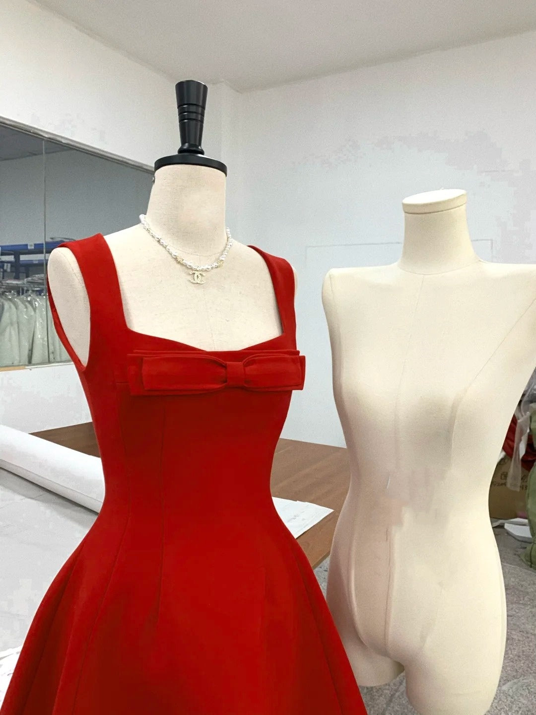 Rot/Rosa/Weiß Mode Süße Schleife Kurzes Homecoming Kleid Ballkleid Geburtstagskleid nv4514