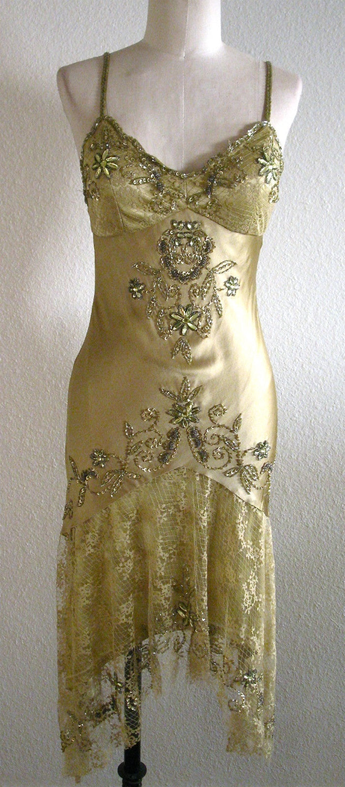 Blaues Vintage-Kleid, exquisite Perlenspitze, Spaghettiträger, langes Ballkleid, Abendkleid, Partykleid, nv3540