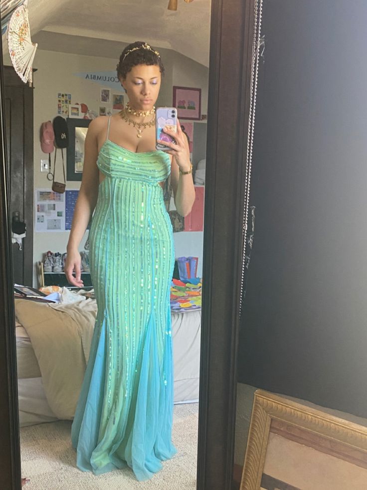 Wunderschönes, glänzendes, modisches V-Ausschnitt-Kleid mit exquisiter Perlenverzierung in Grün, hübsche Meerjungfrau, bodenlang, Tüll, Ballkleid, Abendkleid, Partykleid, nv3619