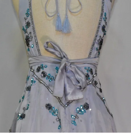 Exquisites kurzes Chiffon-Heimkehrkleid mit Perlen und Geburtstagsfeierkleid nv5297