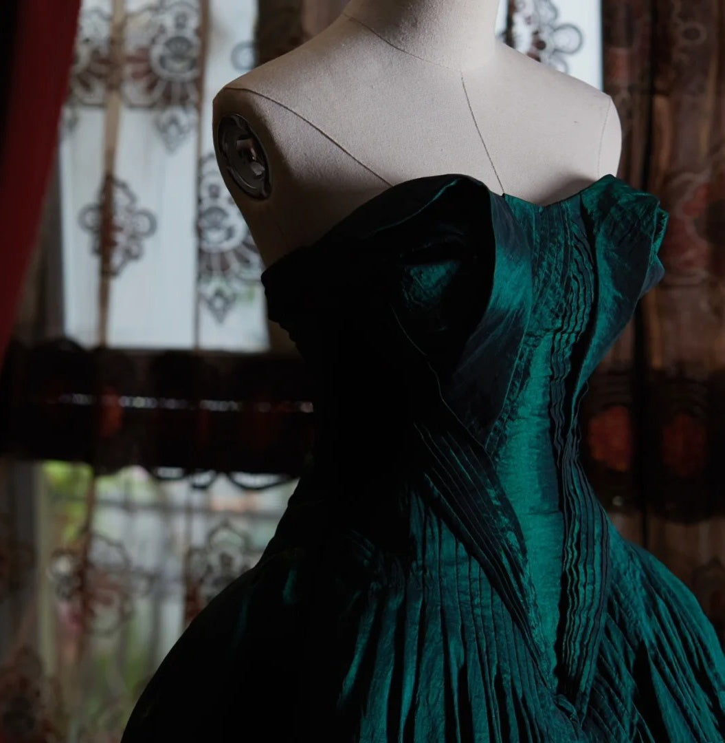 Grünes, elegantes, langes Abendkleid NV6540