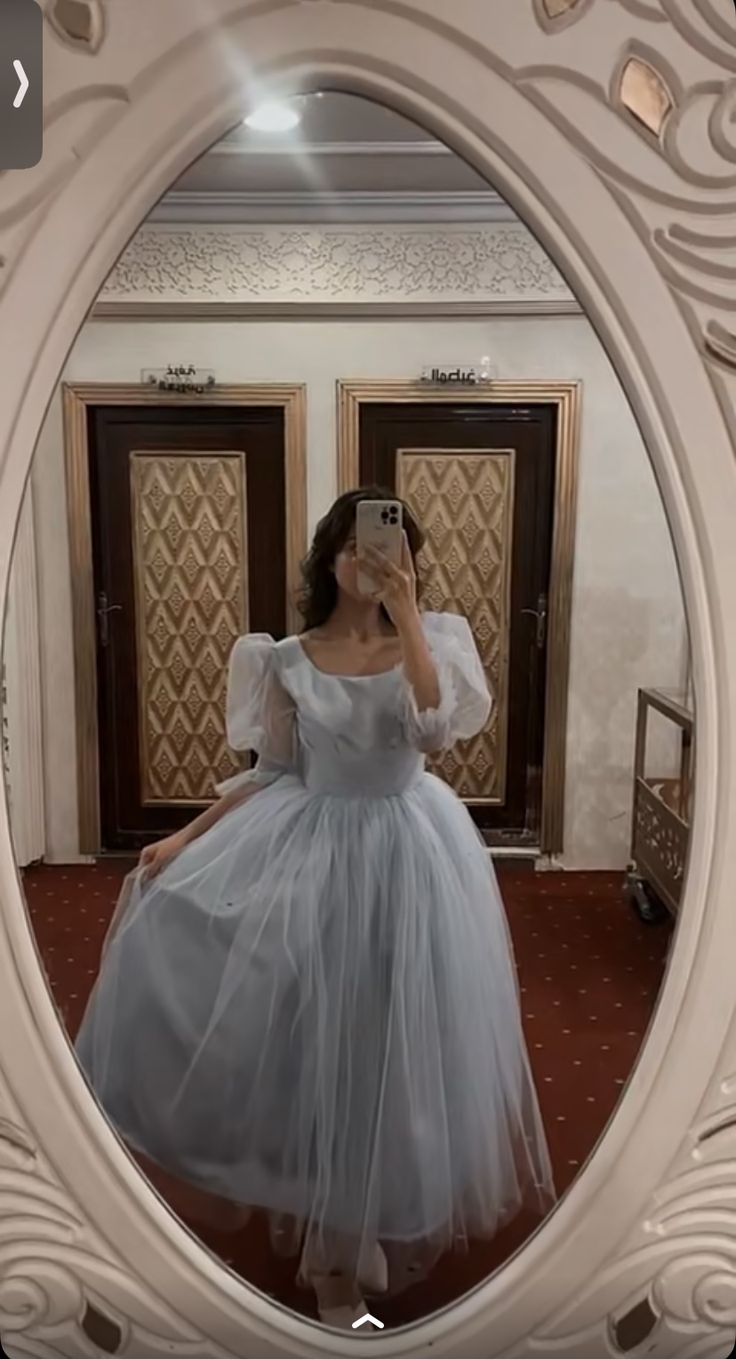 Blaues quadratisches Rundhals-Mode-einfaches langes Tüll-Heimkehrkleid-Partykleid NV3220