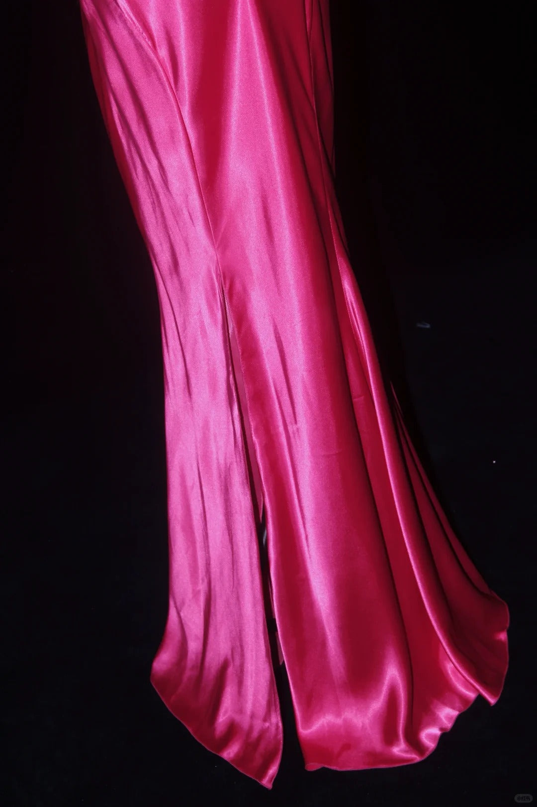Robe de soirée longue en satin rose rouge Barbie Princess Fashion, épaules dénudées, dos nu, nv5205