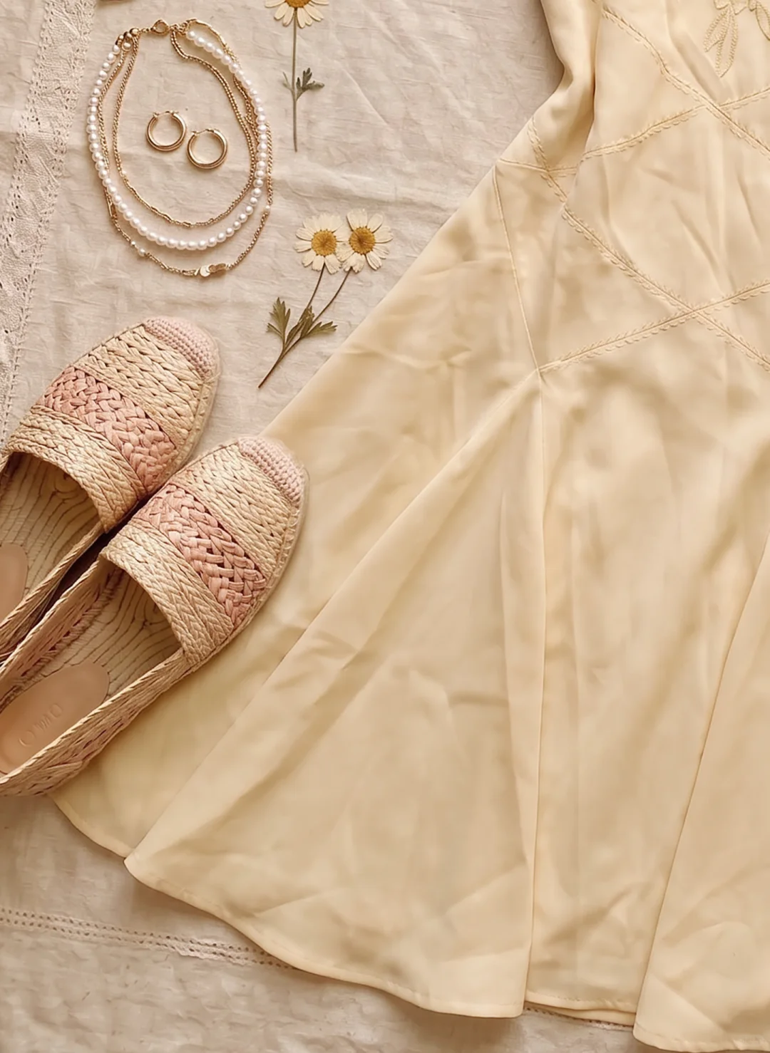 Cream Beige Sleeveless V Neck Short Homecoming Dress Floral Embroidery A-Line Vintage Cocktail Gown NV6911