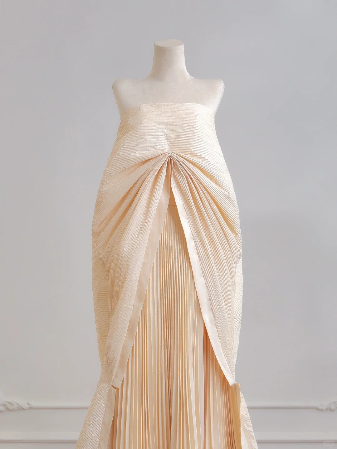 Off-White Fashion Lazy Langes Satin Ballkleid Abendkleid nv4944