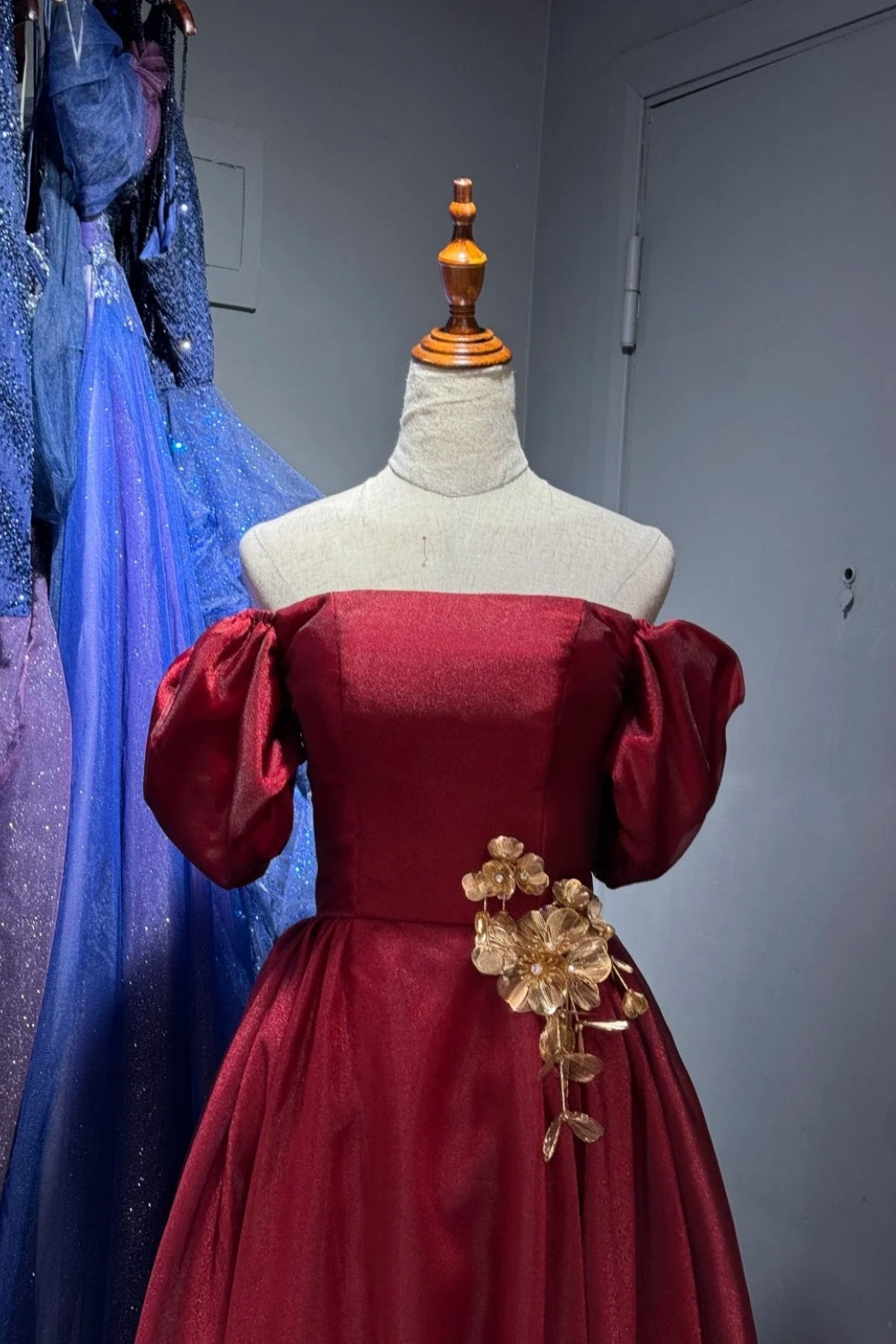 Rotes langes Tanzkleid NV6625