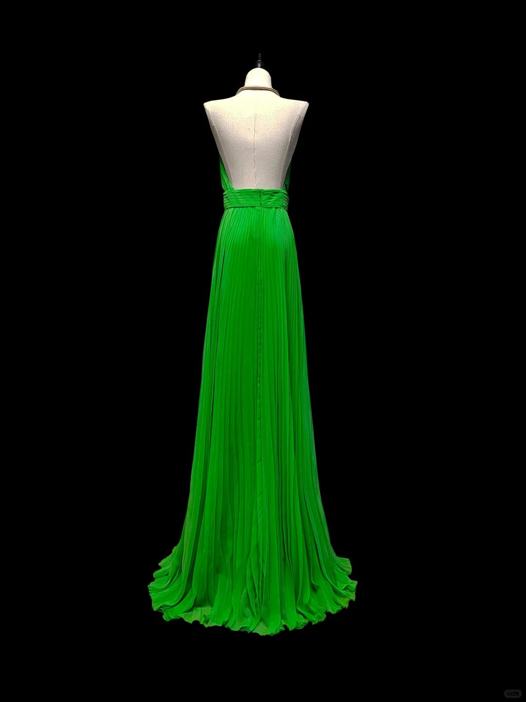 Green fashion elegant pattern long strap backless Wedding Guest Dresses floor-length chiffon ball gown evening dress birthday party dress prom dress nv3969