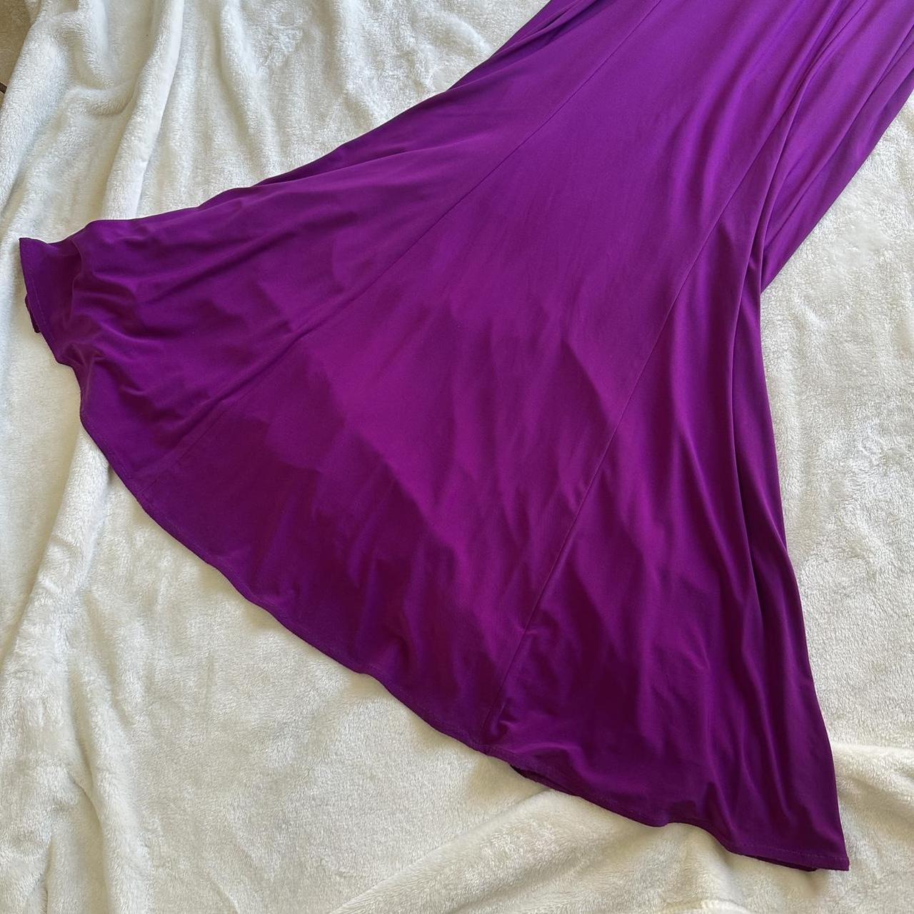 Lila Perlenbesetztes langes Satin-Ballkleid, Abendkleid, Partykleid, Hochzeitsgastkleid, nv4483