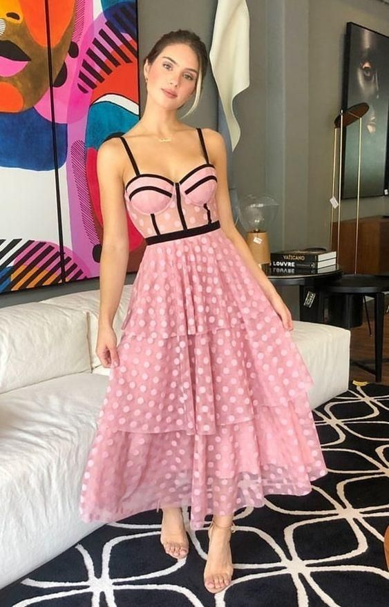 Schickes A-Linien-Abendkleid mit herzförmigem Ausschnitt und spitzem Tüll in Wadenlänge, Ballkleid, NV1242
