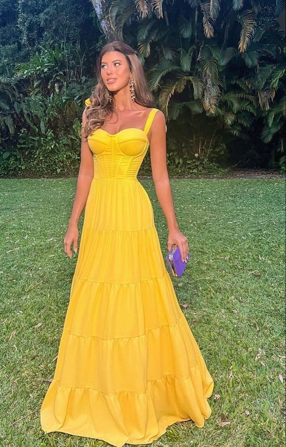 Gelbe Ballkleider, Abendkleider, Partykleider, sexy Abendkleider nv1336
