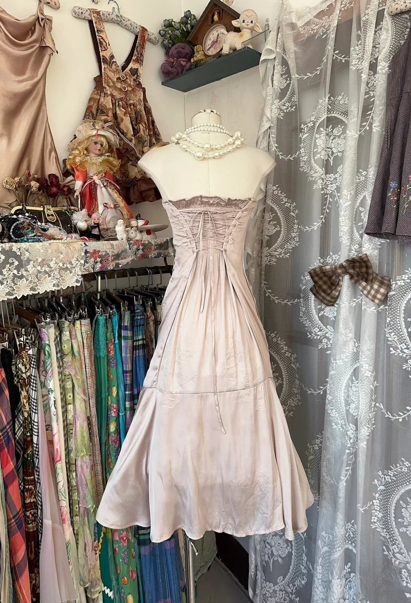 Rosa Retro Fashion Off Shoulder Kurzes Homecoming Kleid Geburtstagskleid nv4252