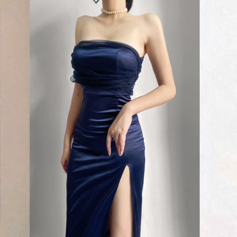 Robe portefeuille en tulle tendance, robe de soirée, robe de bal, robe de soirée nv1832