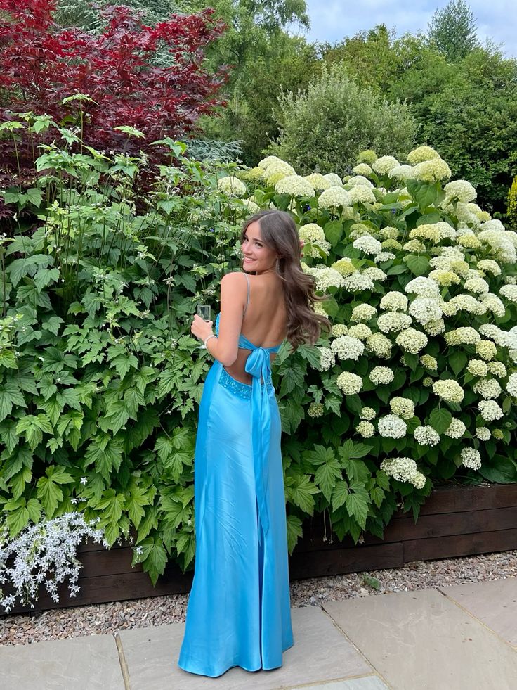 Blaues sexy, elegantes, trägerloses, schulterfreies V-Ausschnitt-langes Ballkleid, Abendkleid, Partykleid mit Schleife nv2469