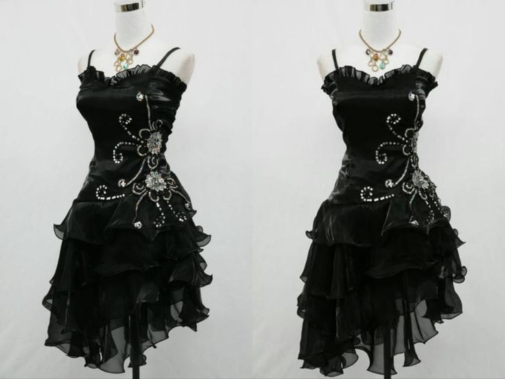 Schwarzes Vintage-Abendkleid mit Perlenbesatz, trägerlos, A-Linie, Rüschen, kurzes Tüllkleid, Homecoming-Kleid, Partykleid, nv3313