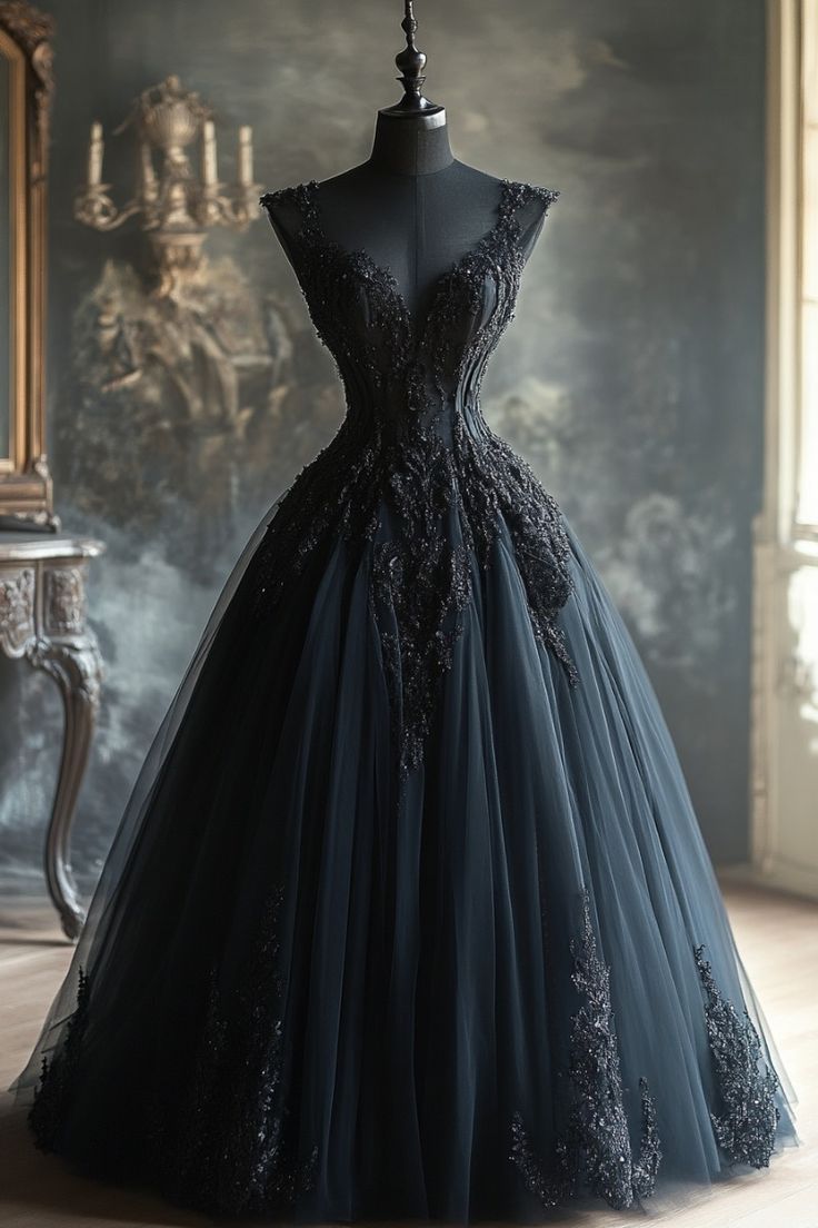 Robe de soirée longue en tulle et dentelle, magnifique, élégante et exquise, avec appliques perlées, robe de mariée nv3389