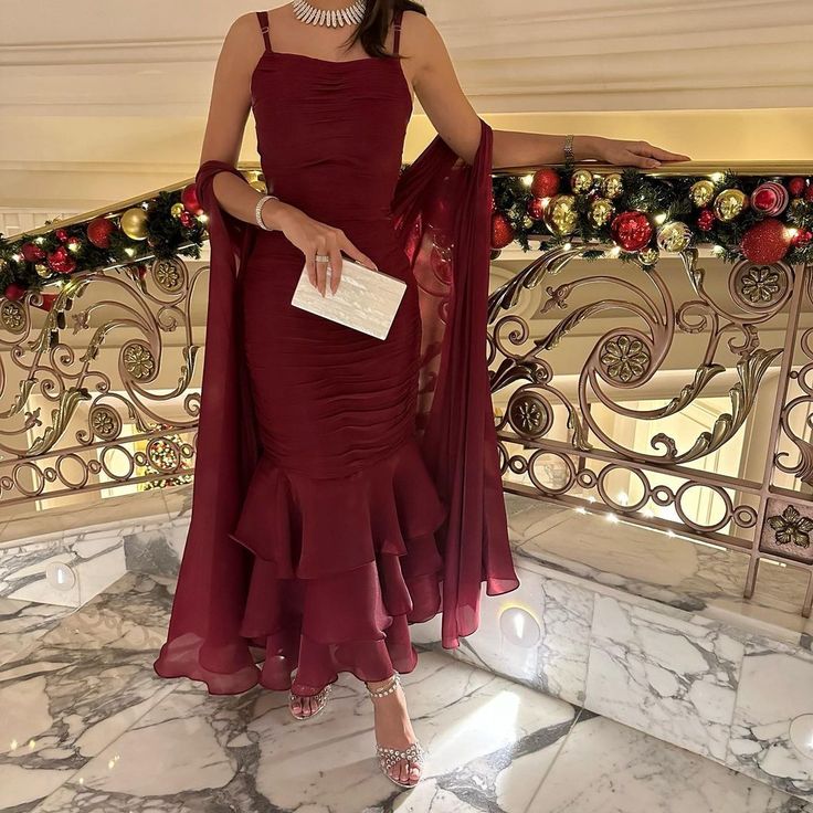 Rotes schlichtes und elegantes schulterfreies Schal-Schal-langes Ballkleid-Abendkleid-Partykleid nv2403