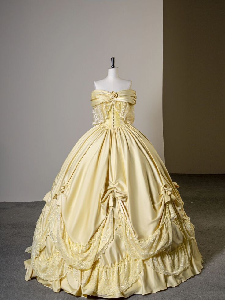 Gelb wunderschöne elegante exquisite spitze lange satin prinzessin ballkleid abend zeremonie erwachsene zeremonie kleid abschlussballkleid nv3559