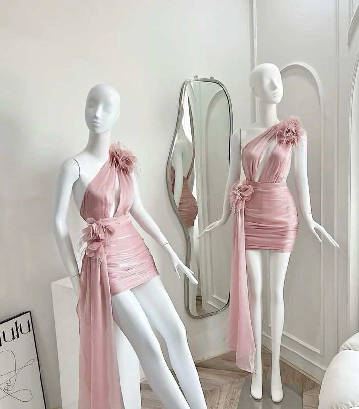 Rosa, schlichtes, modisches, kurzes Tüll-Heimkehrkleid, Festtags-/Geburtstagspartykleid nv3097