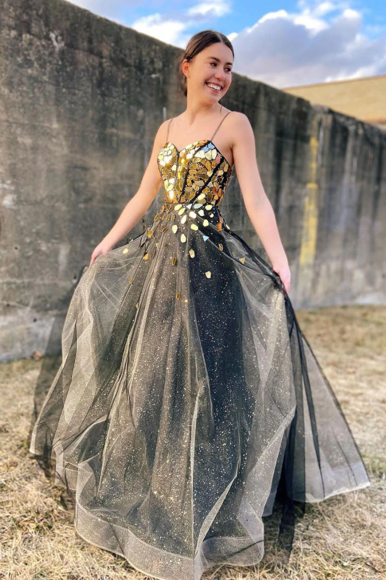 Robe de bal longue en tulle à col en cœur unique, robe de soirée en tulle nv421