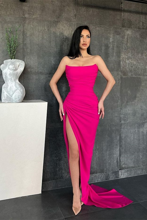 Elegantes Meerjungfrau-Ballkleid im Sweetheart-Stil mit hohem Schlitz online nv153