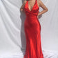 Lila/grün/rot/gelb mode elegante V-ausschnitt rückenfreies vintage prom kleid abendkleid party kleid nv1932