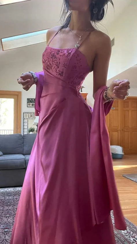 NiceVestidos--Purple Floral Vintage Formal Gown Long Evening Dress For Women Elegant Nv5605