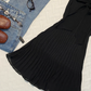 Black V Neck Chiffon Short Homecoming Dress Flutter Ruffle Sleeve Bow Front Pleated A-Line Vintage Cocktail Gown  NV6913