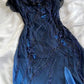 Navy Blue Vintage Elegant Exquisite Beaded Charming Long Tulle Prom Gown Evening Dress Party Dress nv3265