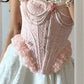 Robe de soirée courte en dentelle rose à la mode, robe de soirée d'anniversaire nv4886