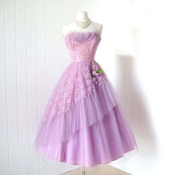 NiceVestidos - Rosa Lila Tüll Kurzes formelles Homecoming-Kleid Hoco Dress nv5504