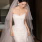 Sweetheart Strapless Lace Mermaid Wedding Dress Beaded Long Train Bridal Gown  NV7198