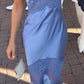 Robe de bal élégante en satin violet à longues bretelles spaghetti nv5200