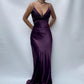 Lila/grün/rot/gelb mode elegante V-ausschnitt rückenfreies vintage prom kleid abendkleid party kleid nv1932