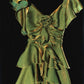 Green multi-layered satin long party dress prom gown evening gown nv4282