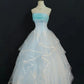 Light blue off-the-shoulder prom dress party dress sweet 16 years old dress evening gown nv4279