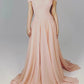Rosa exquisite Perlen Perlen Perlen lange Tüll elegante Ballkleid Abendkleid nv2954