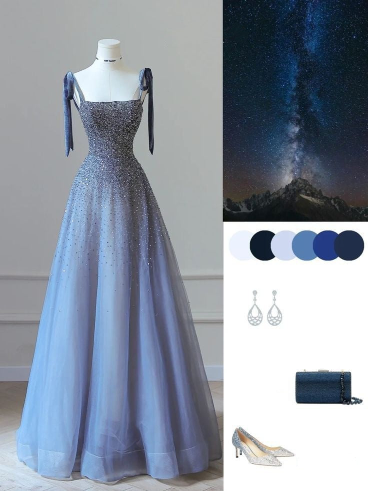 Robe de soirée en tulle violet, luxueuse, brillante, élégante, à la mode, exquise, longueur au sol, strass, robe de bal, robe de remise de diplôme, robe de soirée nv3940