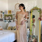 Robe de soirée longue rétro dos nu couleur champagne robe de bal robe de soirée nv1930