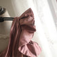 Rosa Perlen Elegantes Langes Satin Bodenlanges Ballkleid Abendkleid Partykleid nv4187
