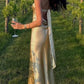 Champagne Elegant and Fashionable Sleeveless Sweetheart Neck Mermaid Slim Satin Long Evening Gown Prom Dress nv3804