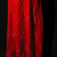 Elegantes, langes Ballkleid-Abendkleid aus rotem, perlenbesetztem Tüll, NV4782