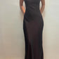 NiceVestidos - Superbe robe de soirée à fleurs et perles, sans manches, en mousseline noire, coupe ajustée, longueur au sol, NV5775