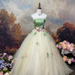 White fashion elegant floral lotus lotus leaf exquisite beading long tulle floor-length ball gown evening dress nv4066