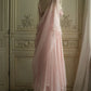 Robe de soirée longue en tulle rose, élégante et douce, avec perles, nv3417
