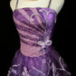 Robe de soirée longue en tulle violet, élégante, à fleurs et perles, nv4784