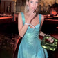 Blaues, funkelndes, kurzes Heimkehrkleid mit Pailletten, Geburtstagspartykleid, nv5248
